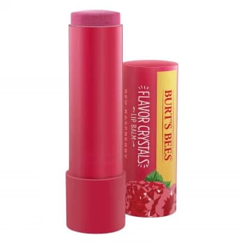 Burt's Bees Flavour Crystals 100% Natural Moisturising Lip Balm - Red Raspberry 4.53g