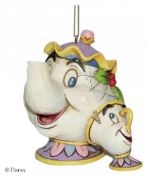 Disney Traditions Mrs Potts and Chip Hanging Ornament
