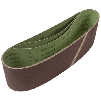 Worksafe CB16180/3 Sanding Belt 100 x 610mm 80Grit - Pack of 3