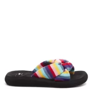 Rocket Dog Slade Red Rollo Stripe Slide Flip-Flops