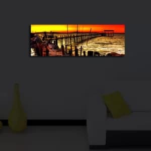 3090?ACT-46 Multicolor Decorative LED Lighted Canvas Painting