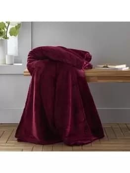 Catherine Lansfield Extra Large Raschel Velvet Touch Throw