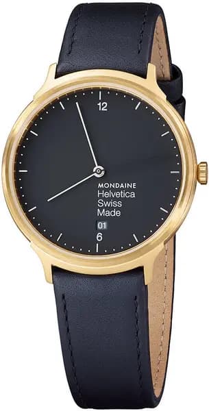 Mondaine Watch Helvetica No1 Light 38 D - Black MD-129