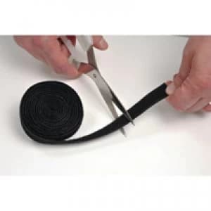 D-Line Cable Tidy Band reusable hook Loop 1.2m Black cttape1.2b