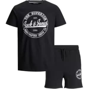 Jack and Jones Jack & Jones T-Shirt And Shorts Set Junior - Black