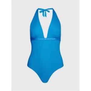 Tommy Hilfiger Halter One Piece Rp - Blue