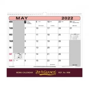 At a Glance 90M Wall Month to View Memo Flip Calendar