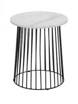 Julian Bowen Broadway Marble Effect Side Table
