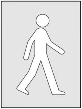 Walking Man Stencil (190 x 300mm)