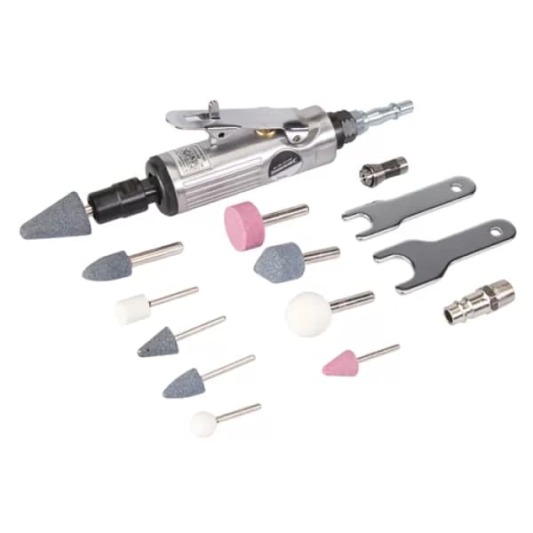 Silverline Air Die Grinder Kit 15pce - 160mm