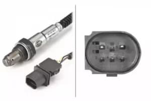 Lambda Sensor 6PA009166-811 by Hella