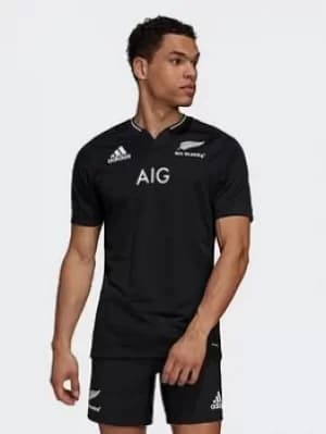 adidas All Blacks Primeblue Replica Home Jersey, Black, Size L, Men