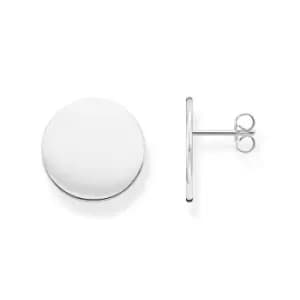 THOMAS SABO Silver Large Disc Stud Earrings
