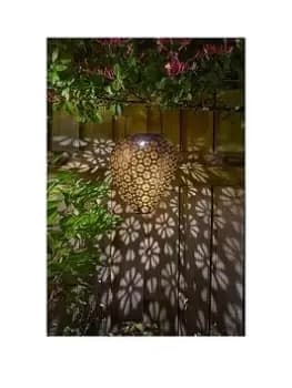 Smart Solar Zahra Bronze Effect Solar Hanging Lantern
