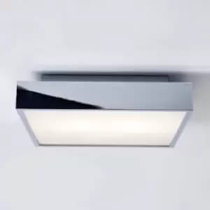 Taketa LED Bathroom Flush Ceiling Light Polished Chrome IP44