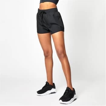 USA Pro 2-in-1 Runner Shorts - Black