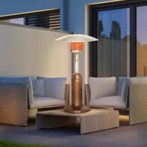 Outsunny Gas Patio Heater with Tip-over Protection - Brown