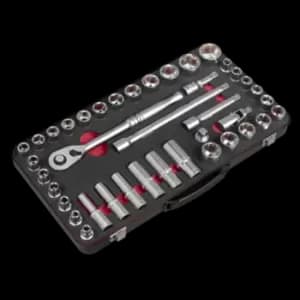 Premier Socket Set 1/2"Sq Drive 40pc - Metric/Imperial - Premier Platinum Series