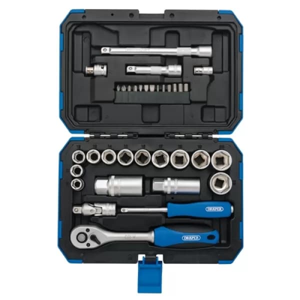 Draper 3/8" Sq. Dr. Metric Socket Set (34 Piece)