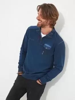 Joe Browns Joe Browns Carefree Customised Funnel Neck Jumper - Navy Size M Men