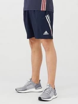 adidas Training 3 Stripe+ Short, Ink, Size 2XL, Men