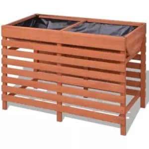 Planter 100x50x71cm Wood vidaXL - Brown