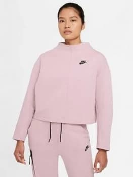 Nike Nsw Tech Fleece Sweat, Lilac, Size L, Women