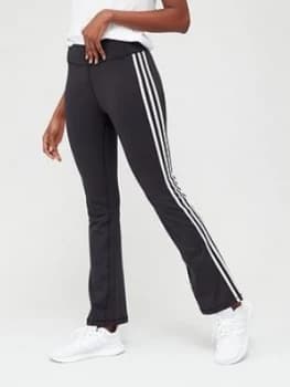 adidas Brushed 3S Flared Pant - Black, Size 2Xs, Women