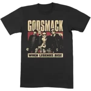 Godsmack - Legends Photo Unisex Large T-Shirt - Black