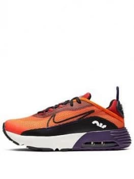 Nike Air Max 2090 Childrens Trainer, Orange/Black, Size 1