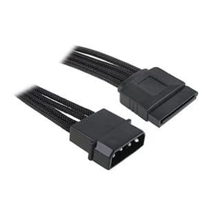 BitFenix Alchemy Molex to SATA Adapter 45cm sleeved black/black