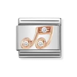 Nomination Classic Rose Gold Music Note Charm