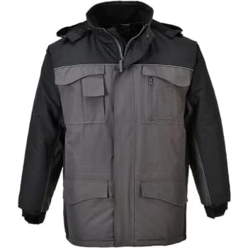 Portwest - S562BYRL - sz L RS Parka - Black/Grey