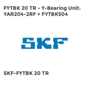 FYTBK 20 TR - Y-Bearing Unit: YAR204-2RF + FYTBK504