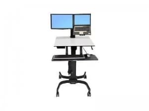 Ergotron WorkFit-C - Dual Sit-Stand Workstation