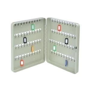 Value Key Cabinet Steel GY Lock and Wall Fixings 80 Keys 14207CA