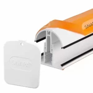 Snapa Lean-to Bar 10, 16, 25, 32, & 35mm Including Endcap 2m White