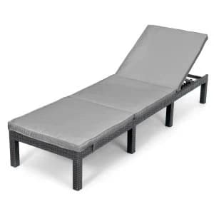 Robert Dyas Monaco Rattan Reclining Sun Lounger