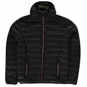 883 Police Downer Zip Hooded Jacket - Black