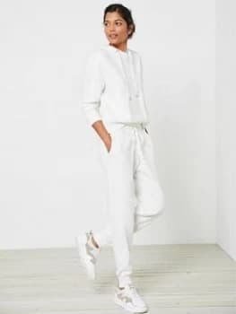 Mint Velvet Cable Side Stripe Jogger - Cream