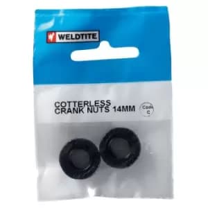 Weldtite Bike Bits Cotterless Crank Nuts 14mm x2