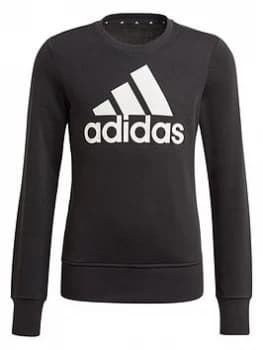 adidas Junior Girls Bl Sweat - Black/White, Size 14-15 Years