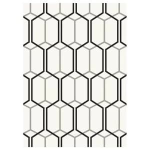Asiatic Patio Rug - 170 x 120cm - Geometric Ivory