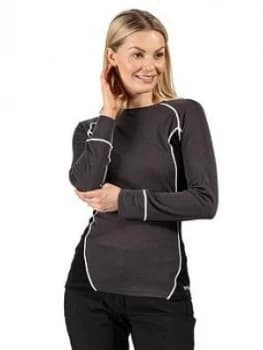 Regatta Beru Long Sleeved Base Layer - Grey/Black