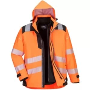 Portwest PW365OBR4XL - sz 4XL PW3 Hi-Vis 3-in-1 jacket Orange/Black - Orange/Black