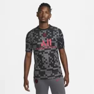 Nike Paris Saint Germain European Pre Match Shirt 2021 2022 - Black