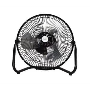 electriq 9" High Velocity Desk Fan with 2 Speeds - Black