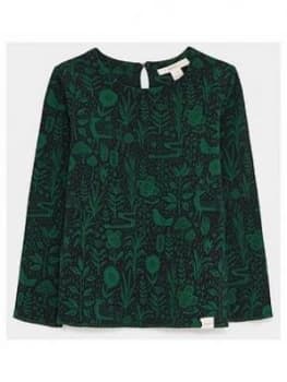 White Stuff Girls Woodland Jersey Sweat - Teal