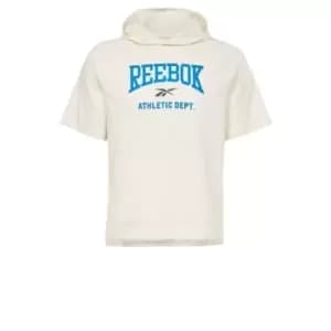 Reebok Workout Ready Short Sleeve Hoodie - White