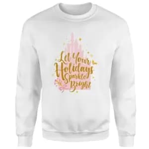 Disney Holiday Sparkle Bright Christmas Jumper - White - L